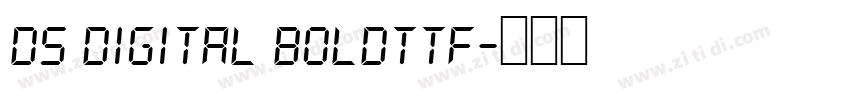 DS Digital Boldttf字体转换